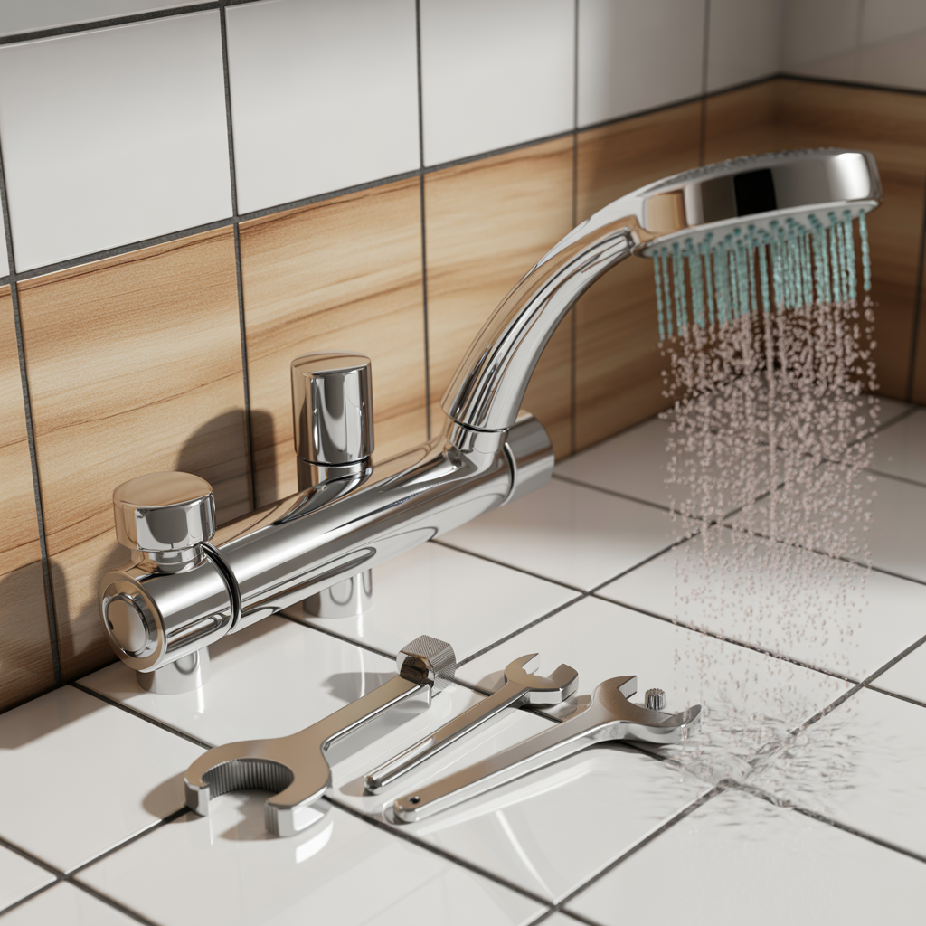 termostatblandare med ojamn duschtemperatur felsokning