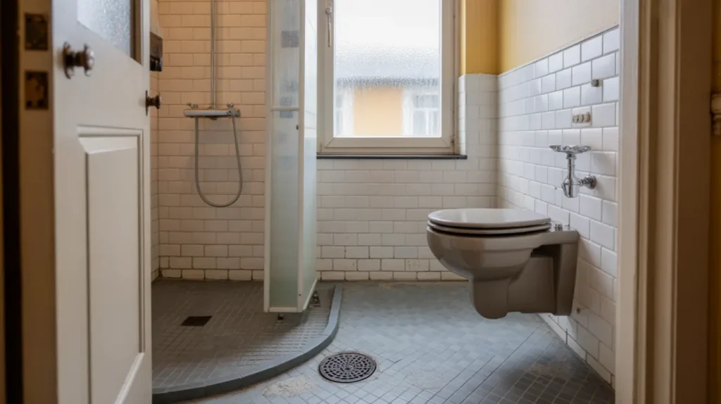 byte av golvbrunn toalettstol och takdusch i stadshagen kungsholmen
